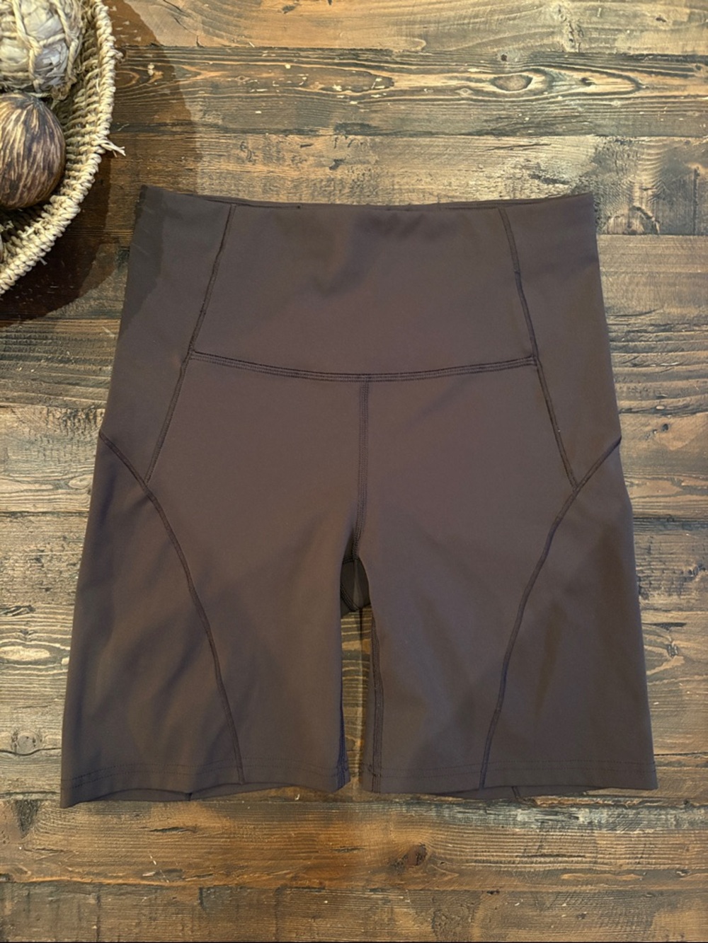TNA brown biker shorts